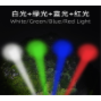 Lanterna de mana LED COBA CB S001 4 cu lumina alba albastra rosie