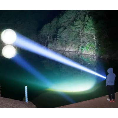 Lanterna Profesionala LED CB 519B cu incarcare type C de 20cm pentru drumetii 500m