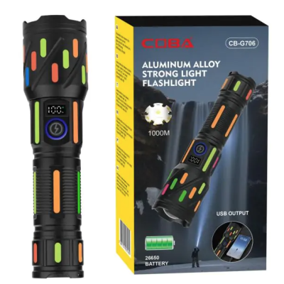 Lanterna de mana CB G706 cu afisaj procent baterie