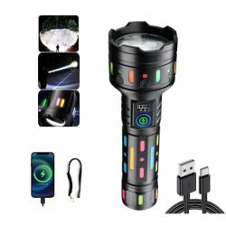 Lanterna de mana CB 705 TG cu led puternic 20cm aluminiu