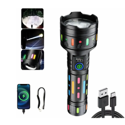 Lanterna de mana CB 705 TG cu led puternic 20cm aluminiu