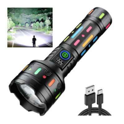 Lanterna de mana CB 705 TG cu led puternic 20cm aluminiu