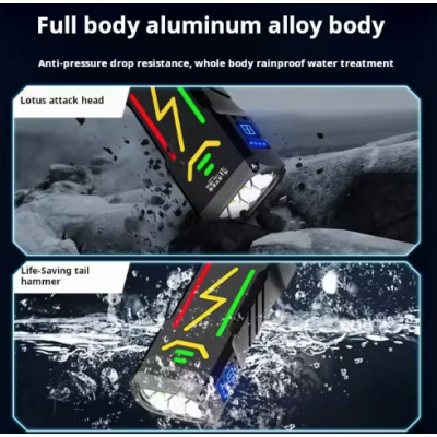 Lanterna de mana YM G666Y cu incarcare USB corp aluminiu profesionala