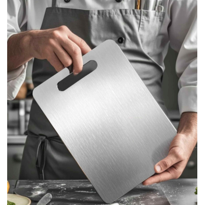Tocator de bucatarie otel inoxidabil 24 x 15cm argintiu