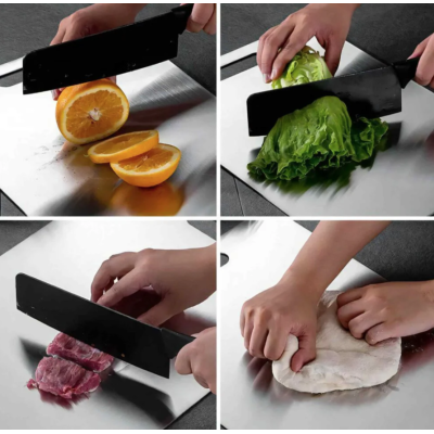 Tocator de bucatarie otel inoxidabil 24 x 15cm argintiu