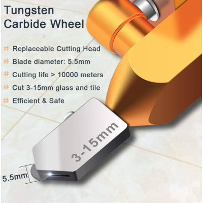 Kit de taiat sticla 2 in 1 de la 3 la 15mm Multicolor