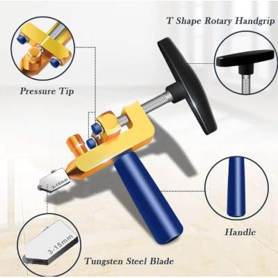 Kit de taiat sticla 2 in 1 de la 3 la 15mm Multicolor