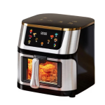 Friteuza cu Aer Cald 12L putere 3000W display digital touch 8 programe cu geam
