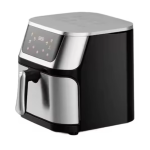 Friteuza cu Aer Cald 12L putere 3000W display digital touch 8 programe cu geam