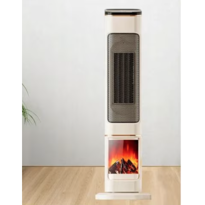 Semineu Electric 2000W cu efect de flacara 2 trepte incalzire cu termostat si telecomanda Dispay LED