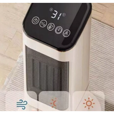 Semineu Electric 2000W cu efect de flacara 2 trepte incalzire cu termostat si telecomanda Dispay LED