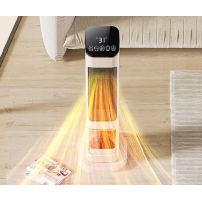 Semineu Electric 2000W cu efect de flacara 2 trepte incalzire cu termostat si telecomanda Dispay LED