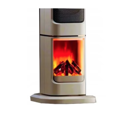 Semineu Electric 2000W cu efect de flacara 2 trepte incalzire cu termostat si telecomanda Dispay LED