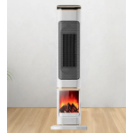 Semineu Electric 2000W cu efect de flacara 2 trepte incalzire cu termostat si telecomanda Dispay LED