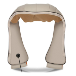 Aparat de masaj cervical miscare de rotatie functie de incalzire 4 trepte de viteza 2 programe adaptor auto Bej