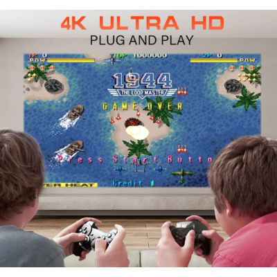 Mini Videoproiector portabil smart 2 in 1 de 4K Ultra HD Doua manete wireless 