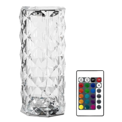 Lampa LED ambientala cu telecomanda pentru birou control prin atingere 16 Moduri Iluminare tip Cristal