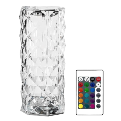 Lampa LED ambientala cu telecomanda pentru birou control prin atingere 16 Moduri Iluminare tip Cristal