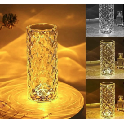 Lampa LED ambientala cu telecomanda pentru birou control prin atingere 16 Moduri Iluminare tip Cristal