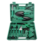 Trusa 10 piese unelte de gradinarit VERDE