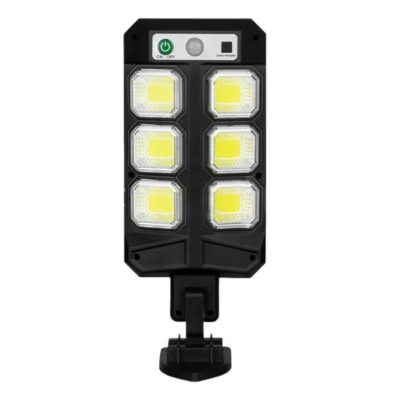 Lampa solara LED 3 moduri iluminare Senzor miscare Telecomanda Negru SH 804B