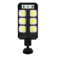 Lampa solara LED 3 moduri iluminare Senzor miscare Telecomanda Negru SH 804B