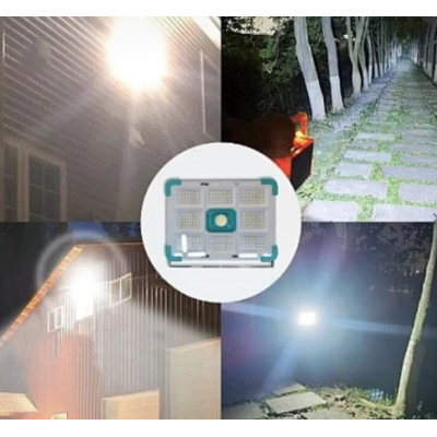 Proiector solar COBA CB F374 cu 374 LED putere 300 W alb/albastru 9 casete