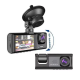 Camera video de bord auto 1080P HD TRIPLA senzor G DVR camera cu unghi de vizualizare de 170 grade