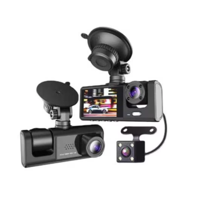 Camera video de bord auto 1080P HD TRIPLA senzor G DVR camera cu unghi de vizualizare de 170 grade