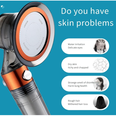 Cap de dus cu presiune ridicata filtru pietre