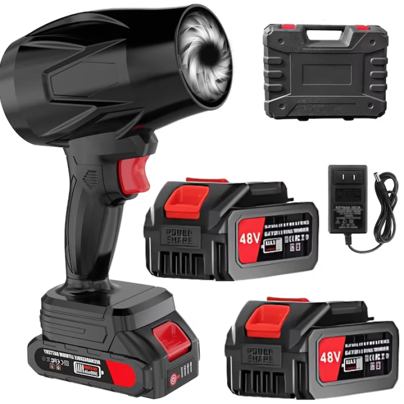 Suflanta portabila cu 2 acumulatori de 48V culoare negru