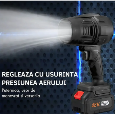 Suflanta portabila cu 2 acumulatori de 48V culoare negru
