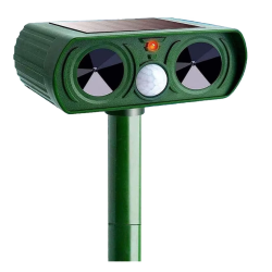 Aparat Repelent ultrasonic solar pentru rozatoare verde cu detector de miscare