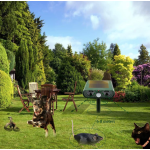 Aparat Repelent ultrasonic solar pentru rozatoare verde cu detector de miscare