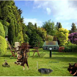 Aparat Repelent ultrasonic solar pentru rozatoare verde cu detector de miscare