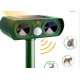 Aparat Repelent ultrasonic solar pentru rozatoare verde cu detector de miscare