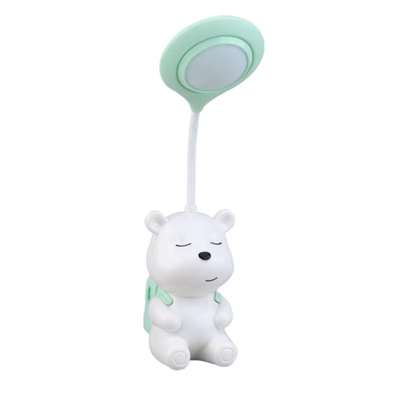 Lampa de birou cu LED forma ursulet RD C138 cu suport creioane si ascutitoare