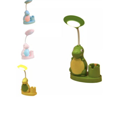 Lampa de birou RD C137 LED USB forma dinozaur cu suport creioane si ascutitoare