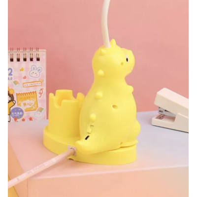 Lampa de birou RD C137 LED USB forma dinozaur cu suport creioane si ascutitoare