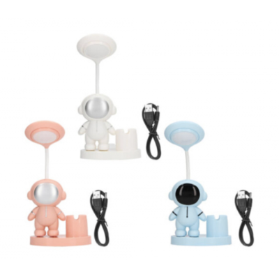 Lampa de birou RDC136 LED forma astronaut USB suport creioane si ascutitoare
