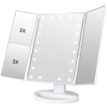 Oglinda tripla cu marire 22 LED albe QLM11 ANDOWL