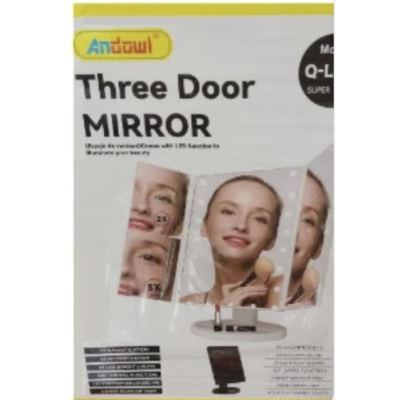 Oglinda tripla cu marire 22 LED albe QLM11 ANDOWL