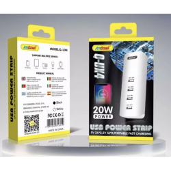 Priza multipla Q UX4 cu 4 porturi USB incarcare rapida 20w