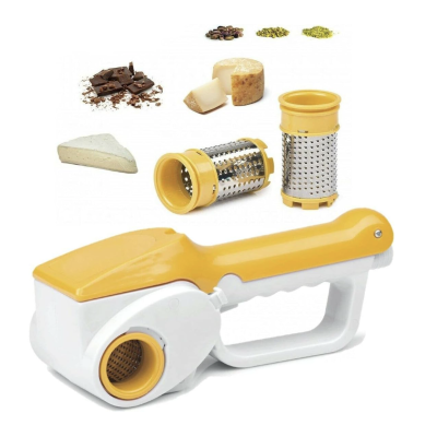Razatoare electrica reincarcabila pentru branzeturi 2 role din inox