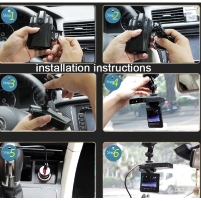 Camera auto de 2,5 inch ercan TFT LCD rotatie de 270 de grade