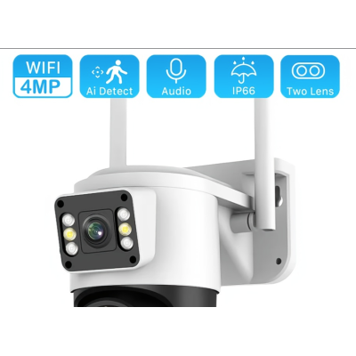 Camera de supraveghere dubla JT 8696 Ip 6 mpx si rotire 360 grade