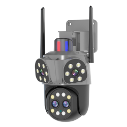 Camera supraveghere WiFi 4 lentile interfon bidirectional 6 megapixeli vizibilitate nocturna HD zoom 10x JT 8856