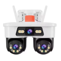 Camera Supraveghere WiFi Jortan8 de 9MP 3 Lentile Dual Head PTZ 355 Night Vision Color