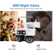 Camera Supraveghere WiFi Jortan8 de 9MP 3 Lentile Dual Head PTZ 355 Night Vision Color
