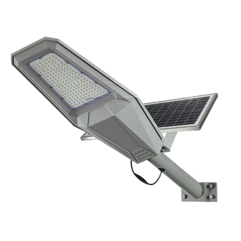 Lampa solara stradala JORTAN 1200W cu telecomanda IP67 6500k aluminiu